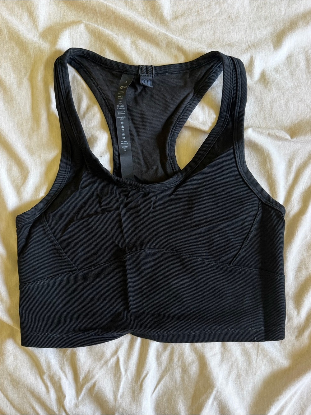 lululemon athletica Black Racerback Sports Bra
